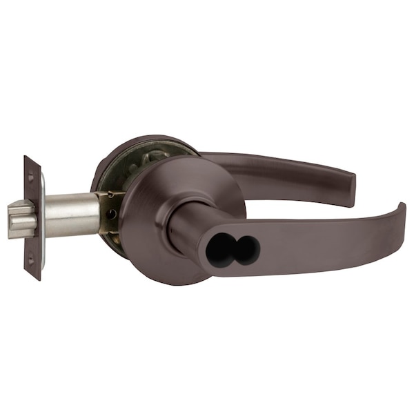 Schlage Grade 2 Tubular Lock, Classroom Function, Schlage FSIC Less Core, Neptune Lever, Oil-Rubbed Bronze F S70JD NEP 613 - main